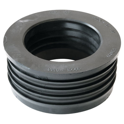 Fernco Schedule 40 4 in. Compression X 3 in. D Compression PVC 5 in. Donut Fitting