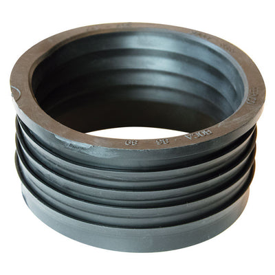 Fernco Schedule 40 4 in. Compression X 4 in. D Compression PVC 5 in. Donut Fitting