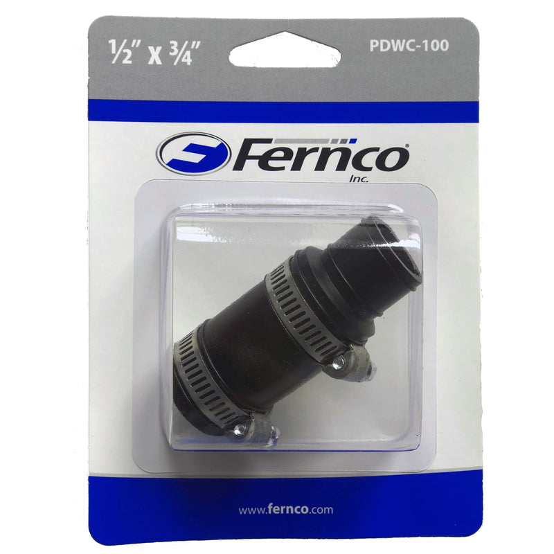 Fernco Schedule 40 1/2 in. Hub each X 3/4 in. D Hub PVC Connector