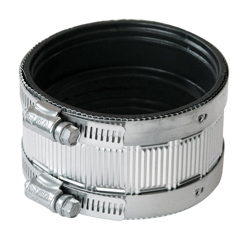 Fernco Schedule 40 3 in. 3 in. D PVC No Hub Coupling