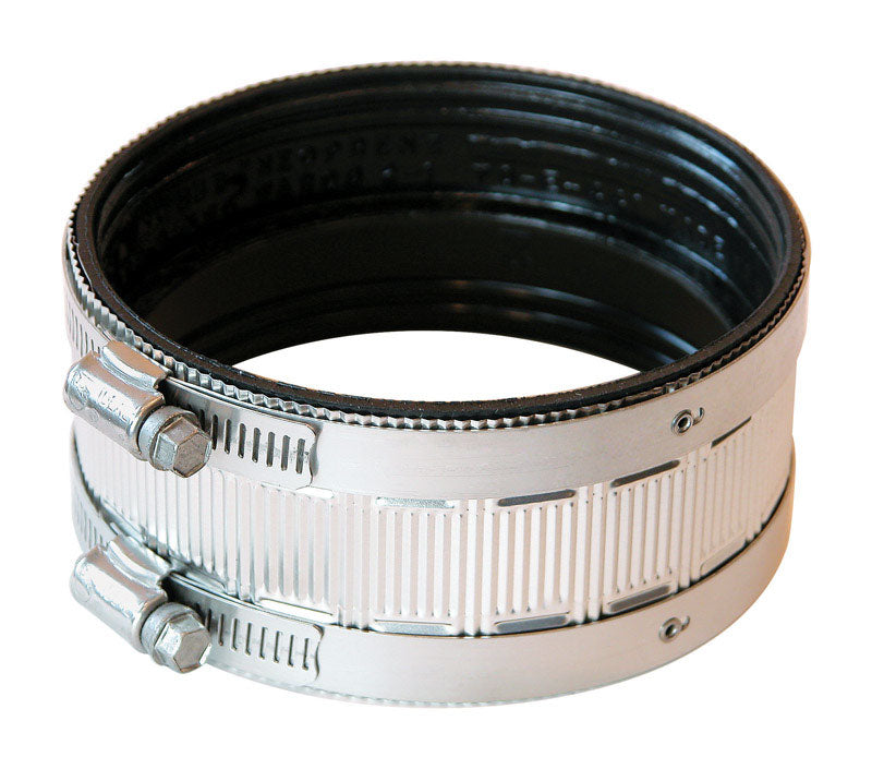 Fernco Schedule 40 4 in. 4 in. D PVC No Hub Coupling
