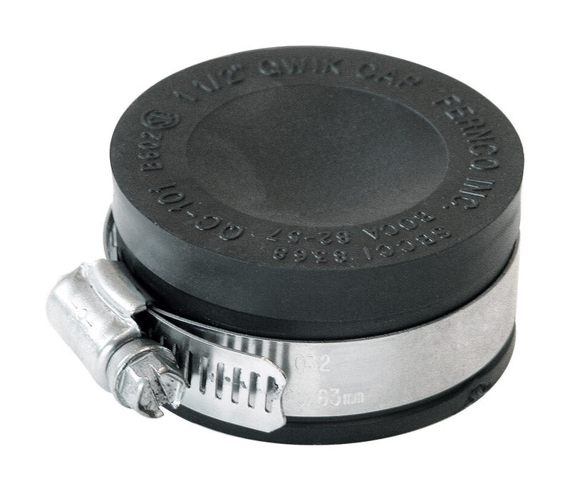 Fernco Schedule 40 1-1/2 in. Hub PVC 1-1/2 in. Drain Cap