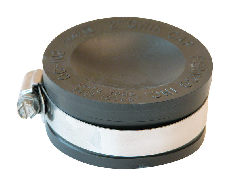 Fernco Schedule 40 2 in. Hub Hub PVC Drain Cap