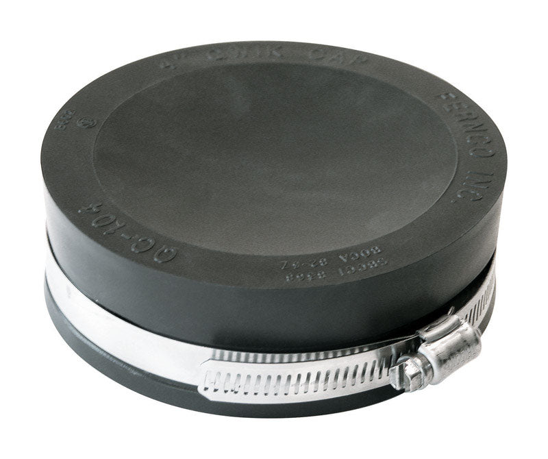 Fernco Schedule 40 4 in. Hub Hub PVC Drain Cap