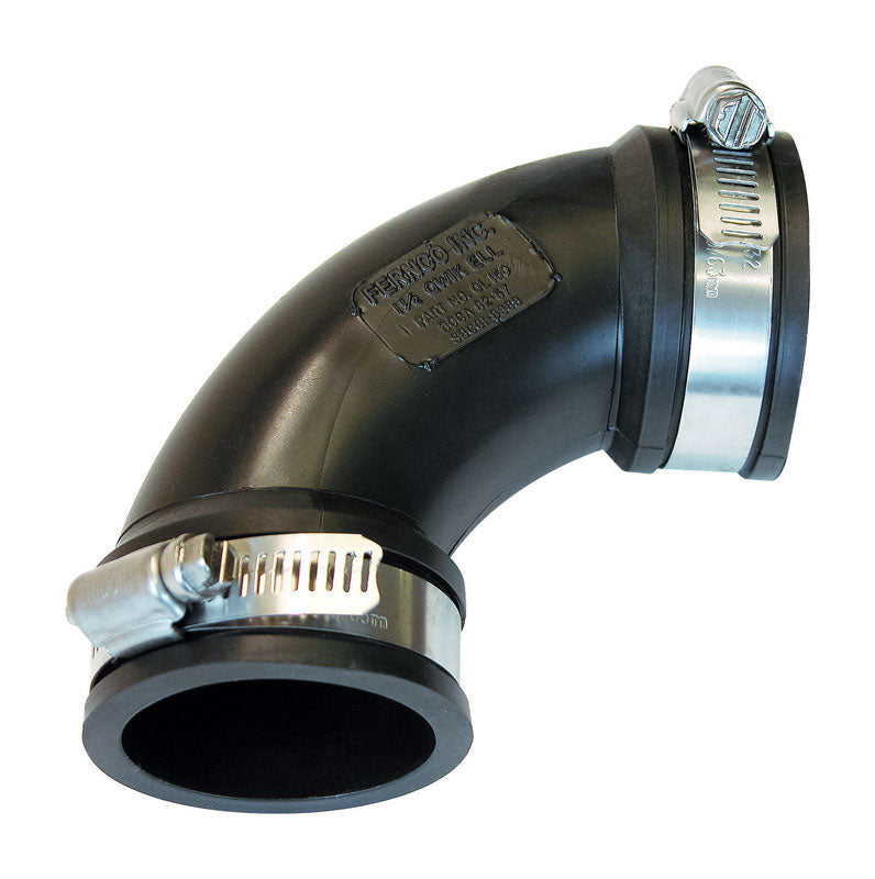 Fernco Schedule 40 1-1/2 in. Hub X 1-1/2 in. D Hub PVC Elbow