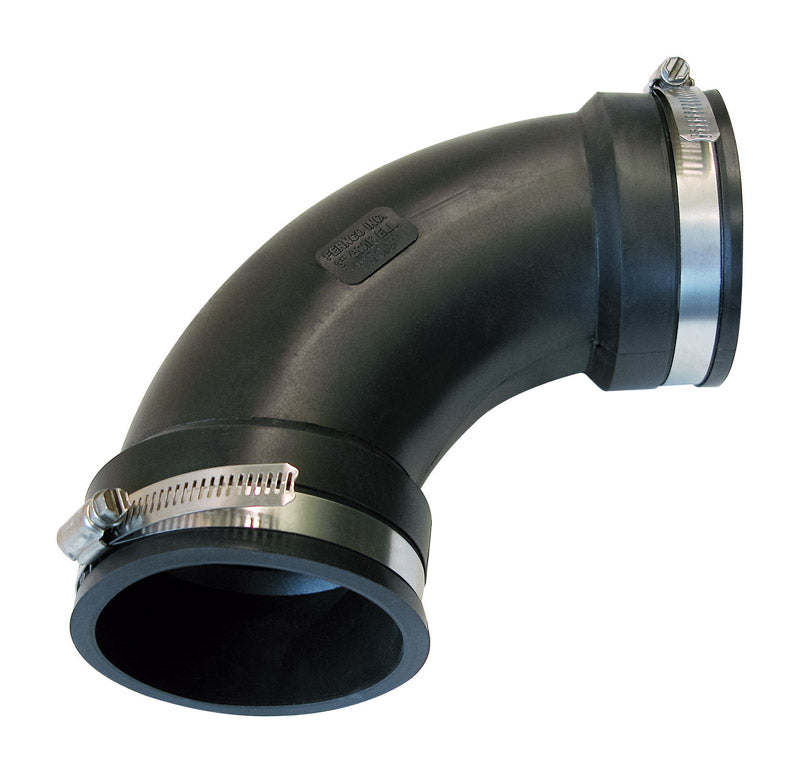 Fernco Schedule 40 3 in. Hub X 3 in. D Hub PVC Elbow