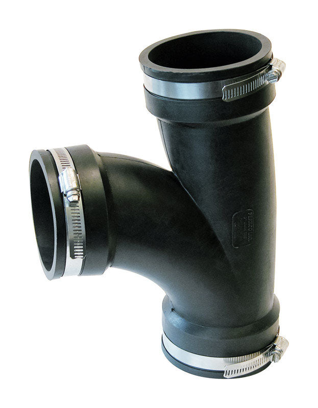 Fernco Schedule 40 3 in. Hub X 3 in. D Hub PVC 8 in. Tee