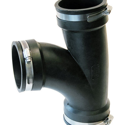 Fernco Schedule 40 3 in. Hub X 3 in. D Hub PVC 8 in. Tee