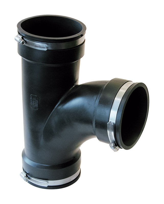 Fernco Schedule 40 4 in. Hub X 4 in. D Hub PVC Tee