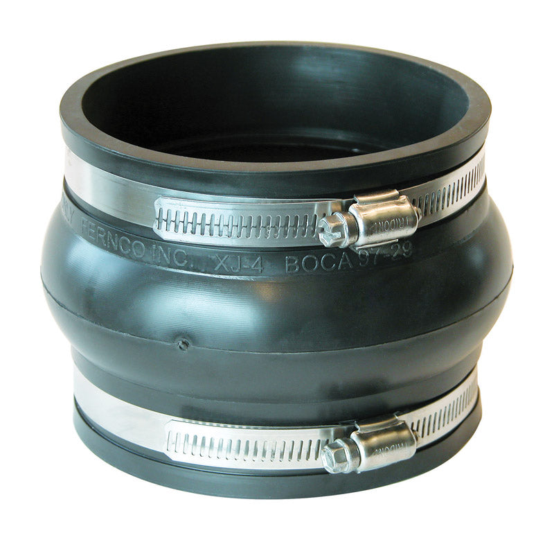 Fernco Schedule 40 4 in. Hub X 4 in. D Hub PVC Expansion Coupling
