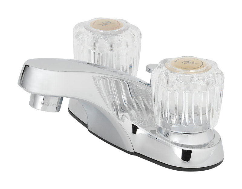 Oakbrook Collection Essentials Chrome Transitional Pop-up Bathroom Sink Faucet 4 in.