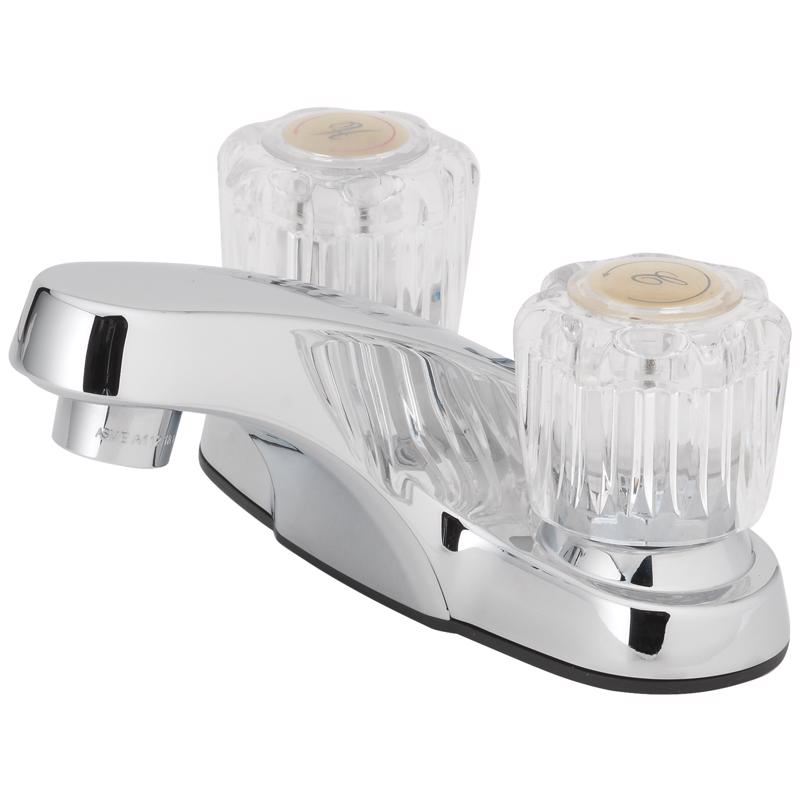 Oakbrook Collection Essentials Chrome Transitional Two-Handle Bathroom Sink Faucet 4 in.