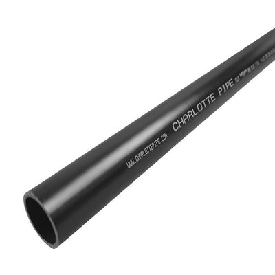 Charlotte Pipe 2 in. D X 5 ft. L ABS DWV Pipe