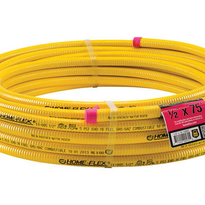 Home-Flex 1/2 in. X 75 in. L Stainless Steel CSST Gas Tubing