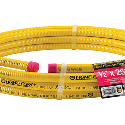 Home-Flex 1/2 in. X 25 ft. L Stainless Steel CSST Gas Tubing