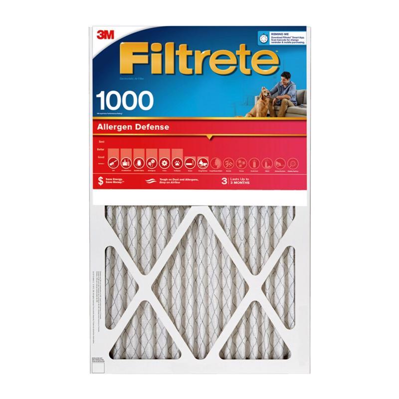 Filtrete 16 in. W X 25 in. H X 1 in. 1000 MPR Pleated Allergen Air Filter