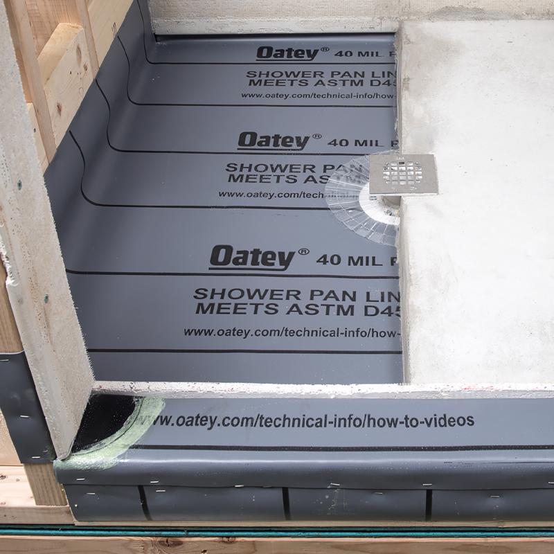 Oatey Gray Flexible Shower Pan Liner PVC