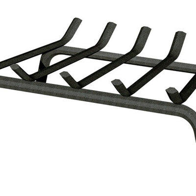 Panacea Open Hearth Black Matte Steel Fireplace Grate