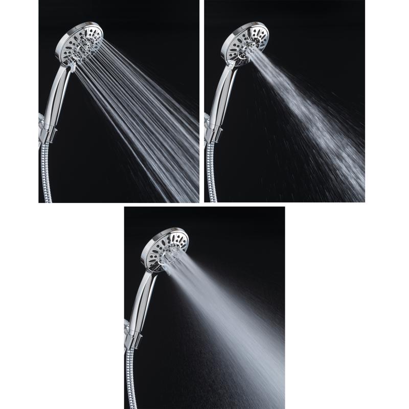 Oakbrook Collection Chrome PVC 3 settings Handheld Showerhead 1.8 gpm