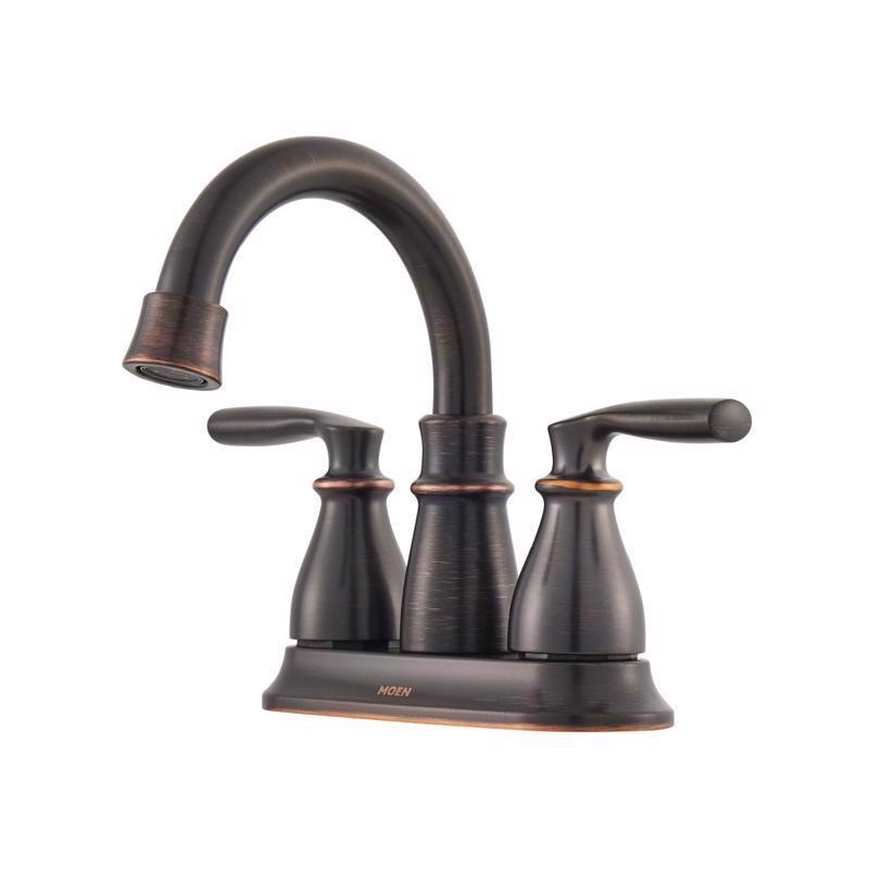 Moen Hilliard Bronze Traditional Bathroom Faucet 4 in.