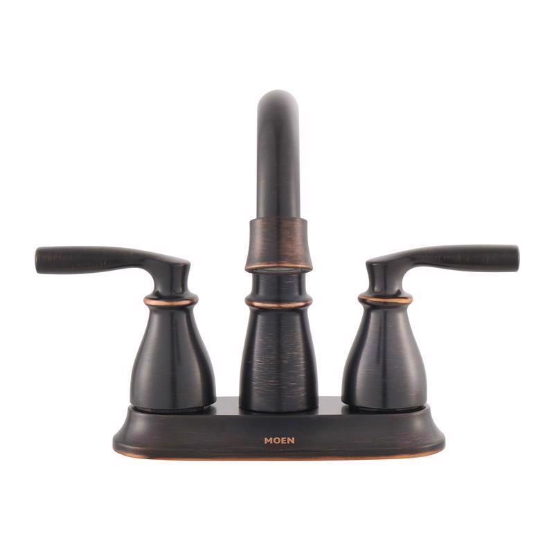 Moen Hilliard Bronze Traditional Bathroom Faucet 4 in.