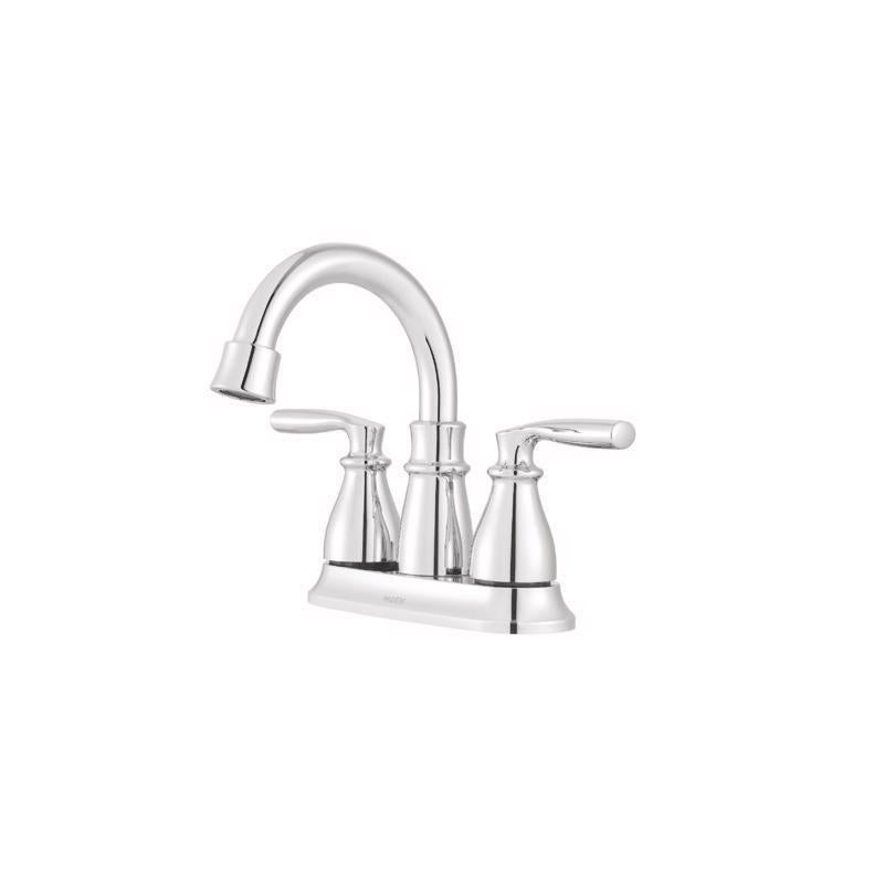 Moen Hilliard Chrome Traditional Bathroom Faucet 4 in.