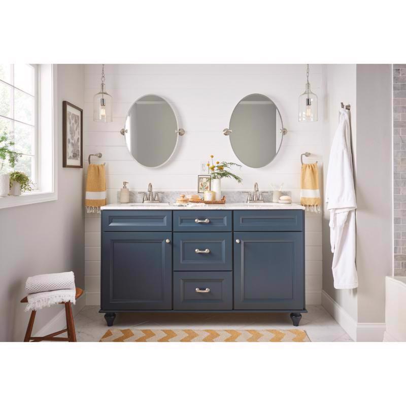 Moen Hilliard Brushed Nickel Traditional Bathroom Faucet 4 in.
