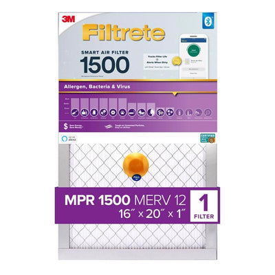 Filtrete 16 in. W X 20 in. H X 1 in. Polypropylene 1500 MPR Smart Air Filter