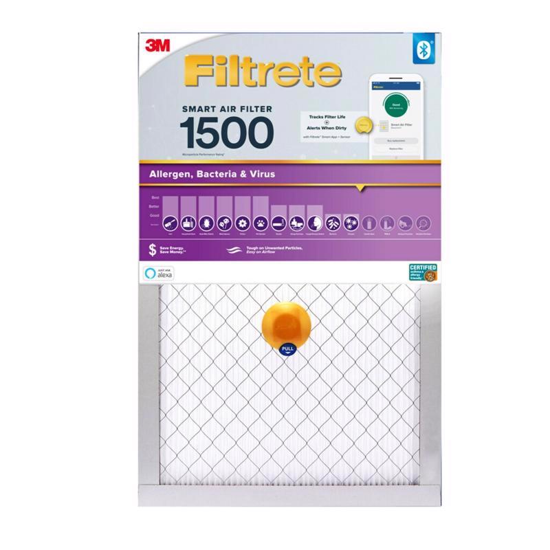 Filtrete 16 in. W X 20 in. H X 1 in. Polypropylene 1500 MPR Smart Air Filter
