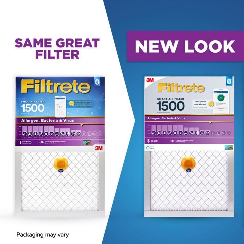Filtrete 16 in. W X 20 in. H X 1 in. Polypropylene 1500 MPR Smart Air Filter