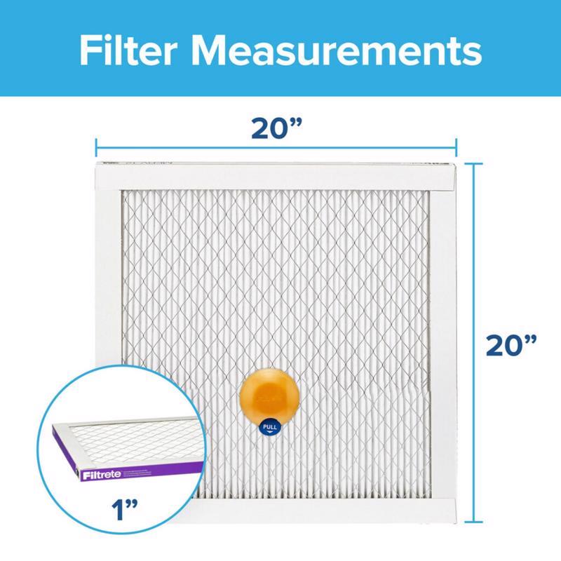 Filtrete 20 in. W X 20 in. H X 1 in. Polypropylene 1500 MPR Smart Air Filter