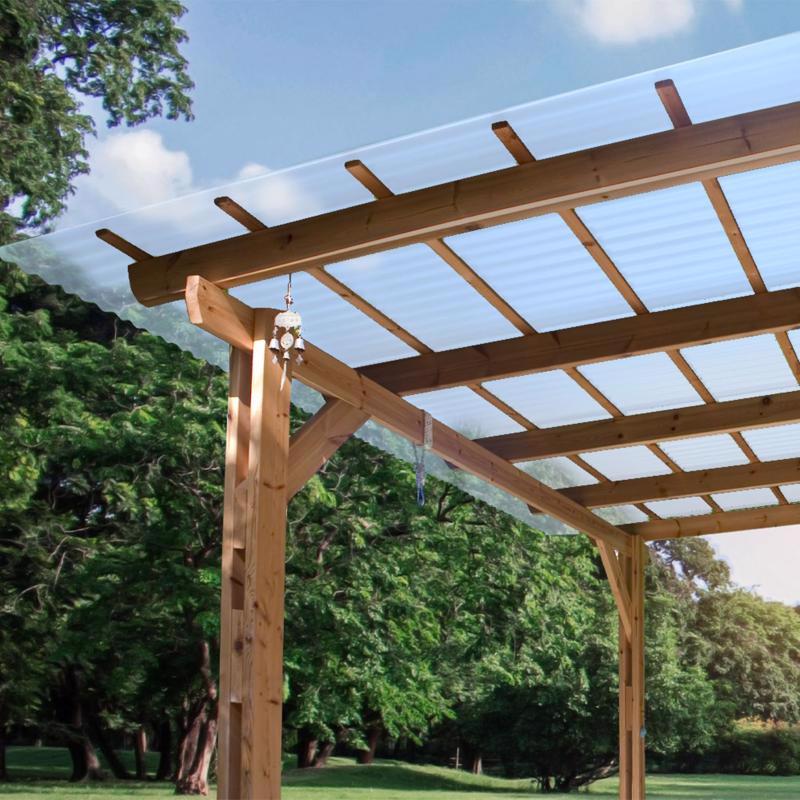 Palruf 26 in. W X 8 ft. L PVC Roofing Panel Clear