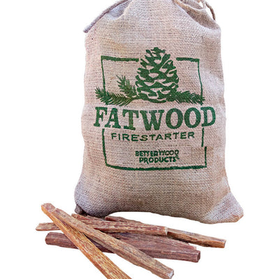 Better Wood Products Fatwood Pine Resin Stick Fire Starter 15 min 4 lb