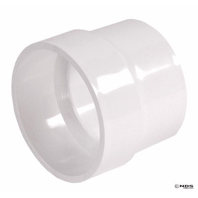 NDS Schedule 35 4 in. Hub each X 4 in. D Hub PVC Adapter