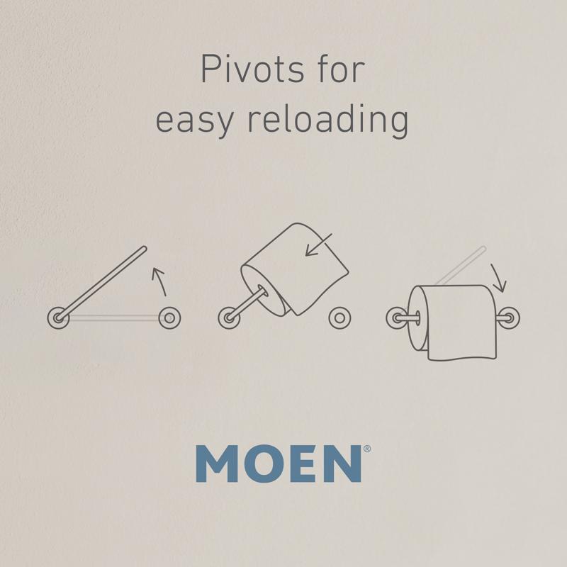 Moen Hilliard Brushed Nickel Toilet Paper Holder