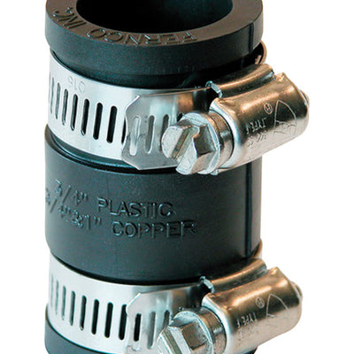 Fernco 3/4 in. Hub X 3/4 in. D Hub Plastic Flexible Coupling