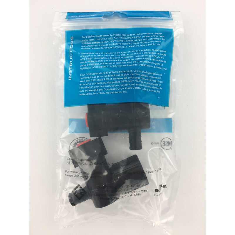 Flair-It Ecopoly 1/2 in. PEX Barb X 1/2 in. D FPT Plastic Swivel Valve