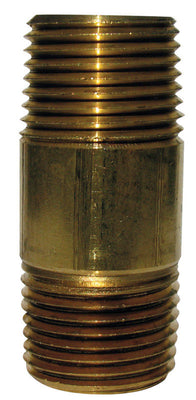 Anderson Metals 1-1/4 in. MPT in. Red Brass Nipple 4 in. L