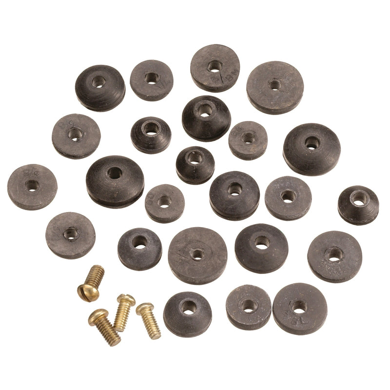 Plumb Pak Assorted in. D Rubber Beveled Faucet Washer 24 pk