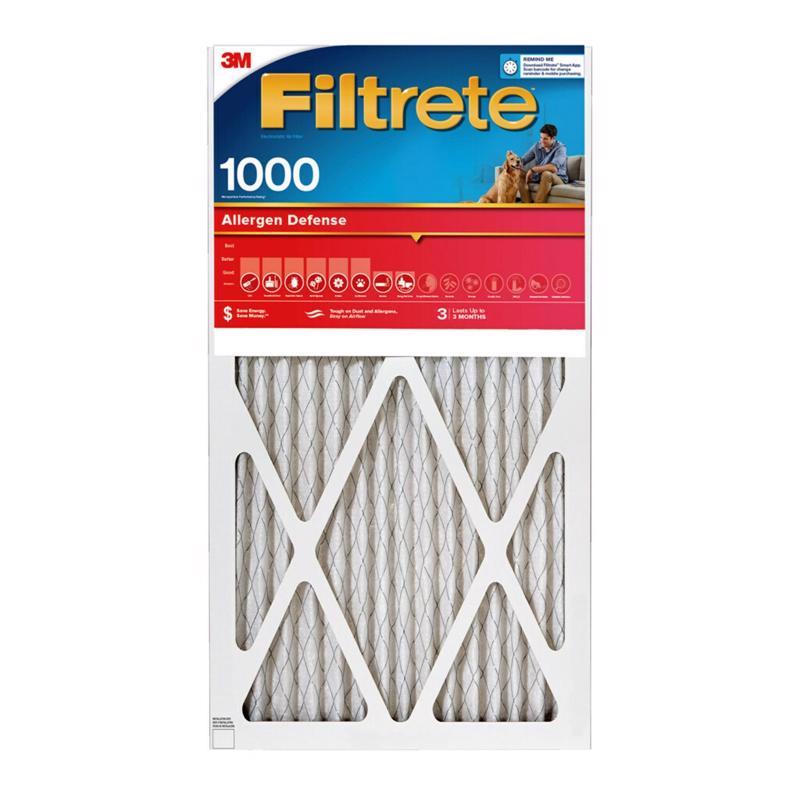 Filtrete 14 in. W X 20 in. H X 1 in. 1000 MPR Pleated Allergen Air Filter