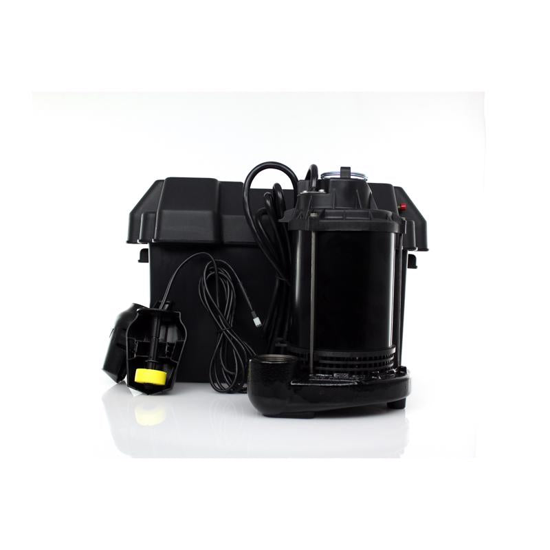Wayne 1/2 HP 2,500 gph Cast Iron Reed Switch Battery Submersible Backup Sump Pump 8 ft