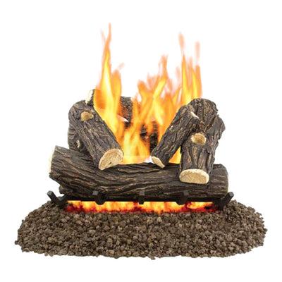 Pleasant Hearth Willow Oak Fireplace Log Set Unlimited hr 55 lb