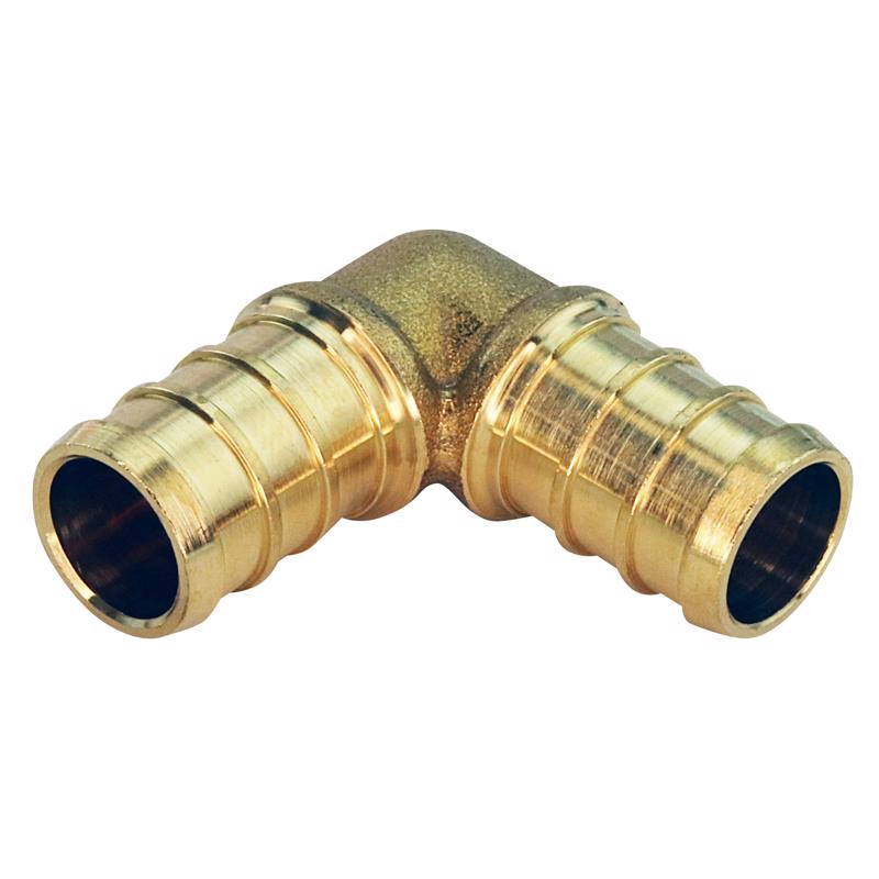 Apollo PRO 1/2 in. PEX Barb in to X 1/2 in. D PEX Barb Brass 90 Degree Elbow