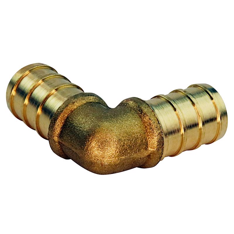 Apollo PRO 1/2 in. PEX Barb in to X 1/2 in. D PEX Barb Brass 90 Degree Elbow