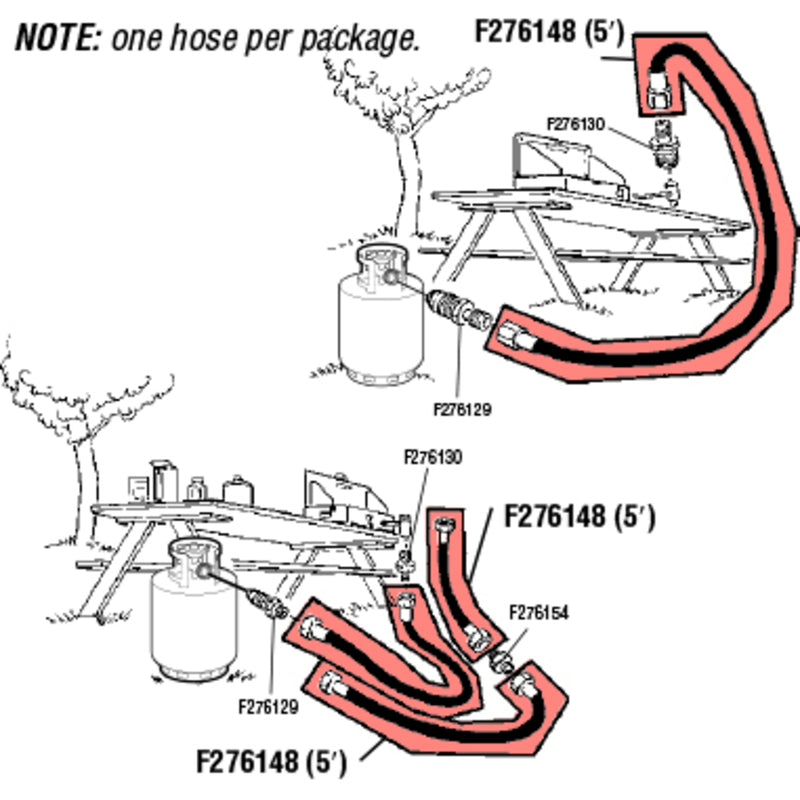 Mr. Heater 5 ft. L Propane Hose Assembly