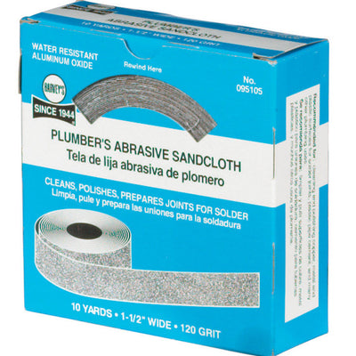Harvey's 10 yd L X 1-1/2 in. W 120 Grit Aluminum Oxide Sanding Cloth