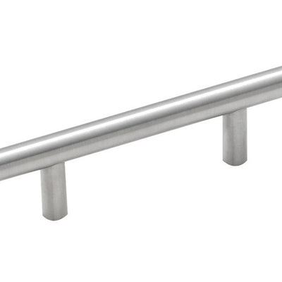 Amerock Contemporary Bar Cabinet Pull 3 in. Sterling Nickel Silver 5 pk