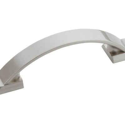 Amerock Candler Transitional Arch Cabinet Pull 3 in. Satin Nickel Silver 5 pk