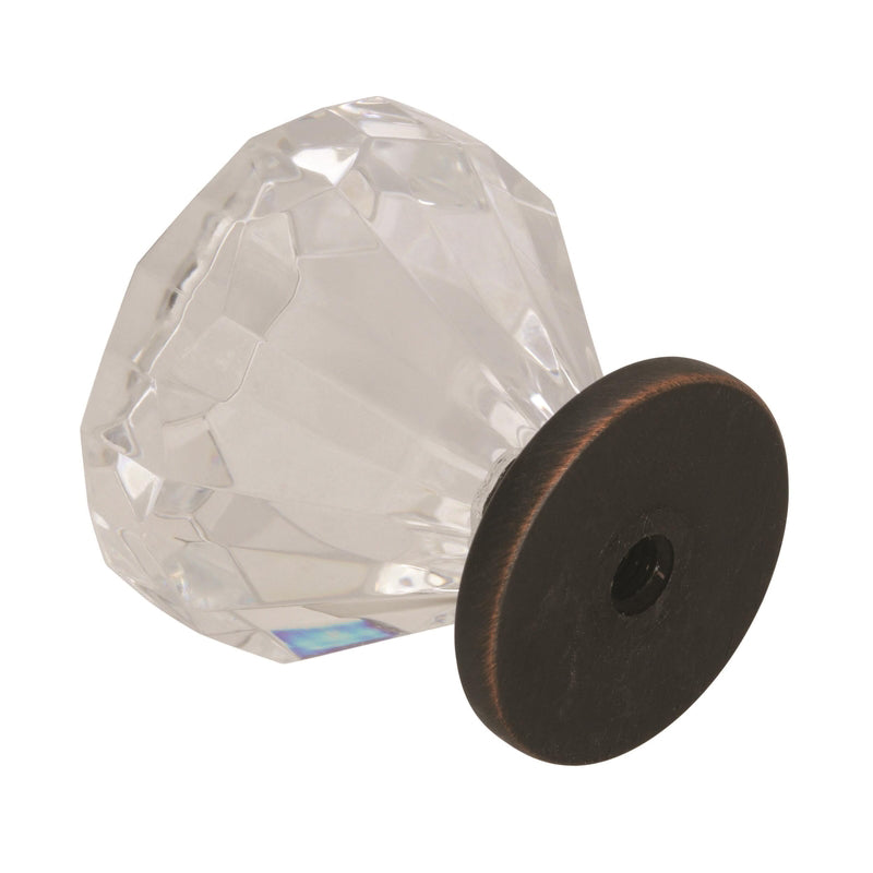 Amerock Traditional Classics Round Cabinet Knob 1-1/4 in. D 1-3/8 in. Oil Rubbed Bronze 5 pk