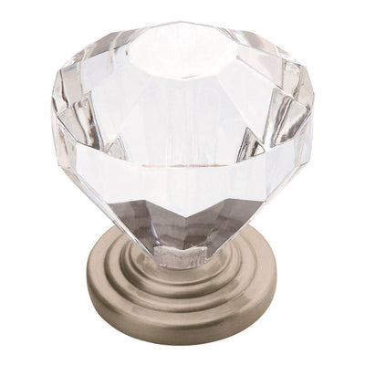 Amerock Traditional Classics Round Furniture Knob 1-1/4 in. D 1-1/5 in. Satin Nickel 5 pk